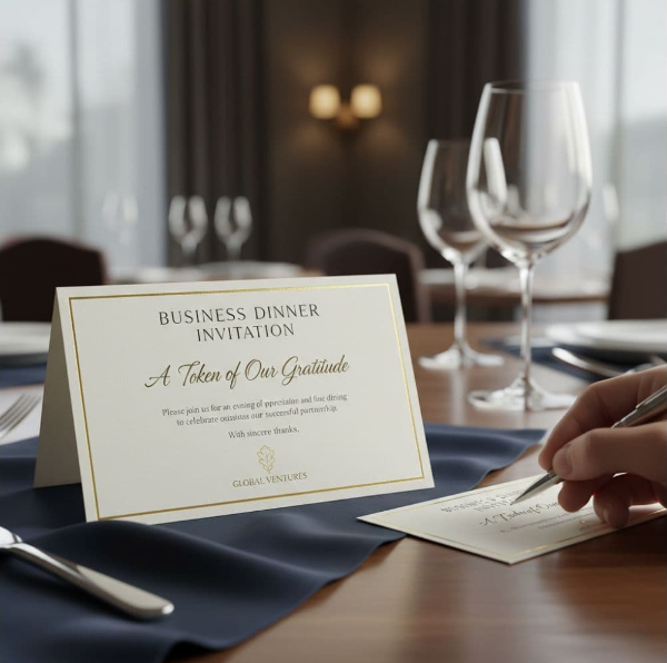 동서양 테이블 매너 중 비즈니스 식사 초대와 감사 인사의 완벽 매뉴얼