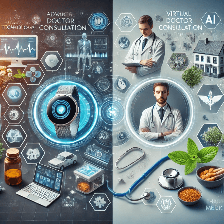 디지털 케어와 전통 의료의 차이 관련 사진