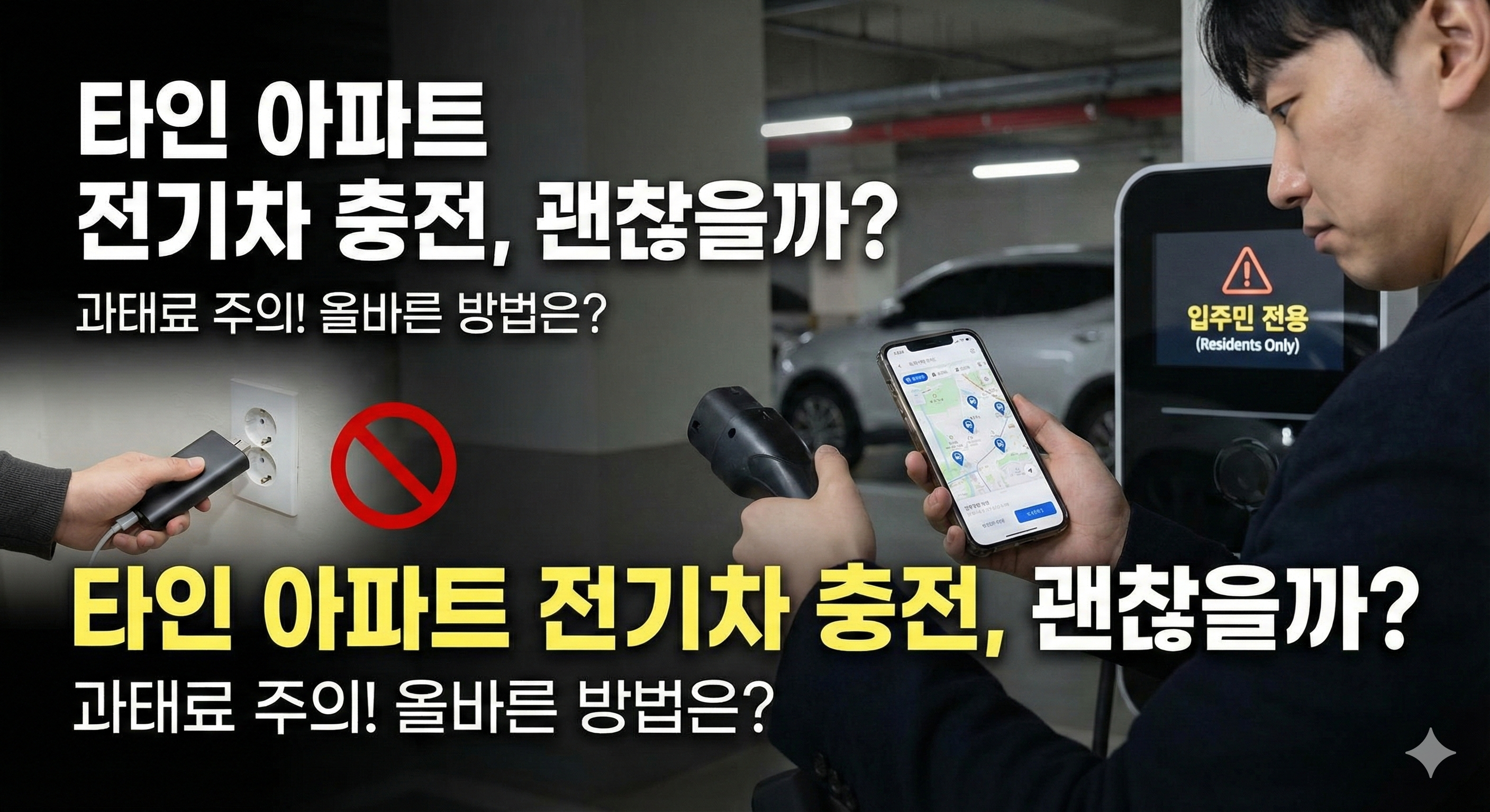 타인 아파트 전기차 충전, 방문객도 가능할까? 과태료 주의사항 및 올바른 이용법