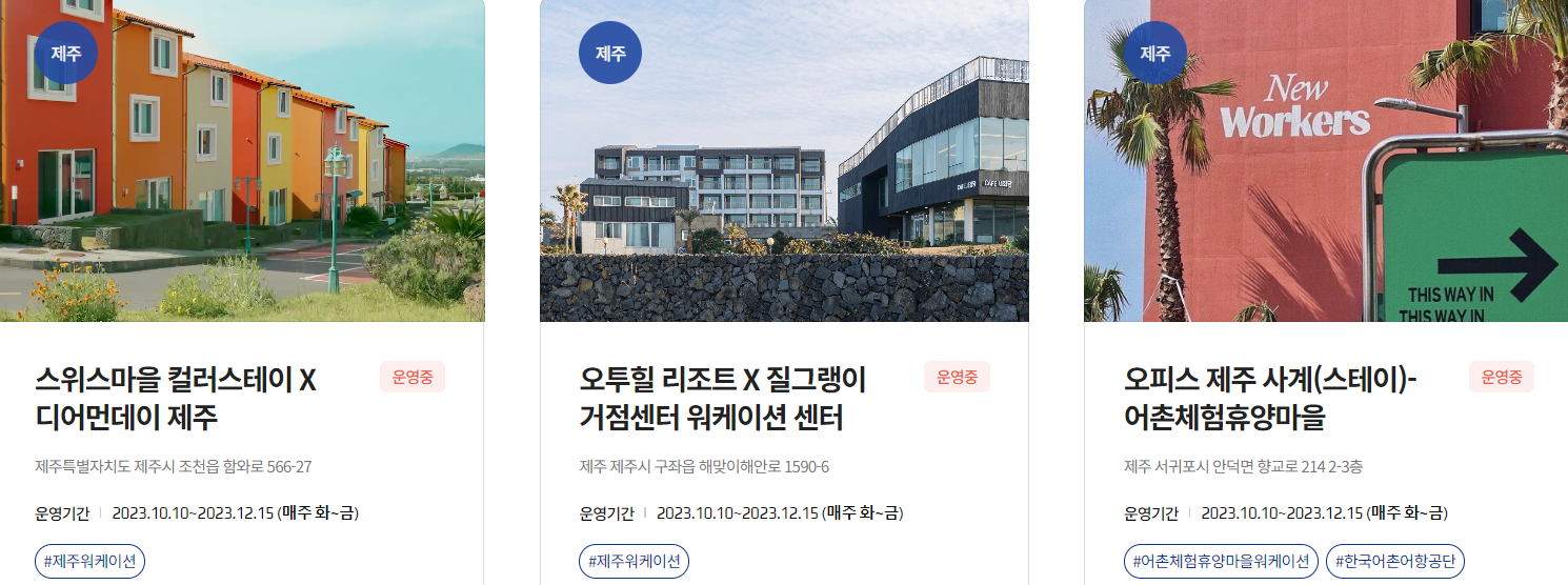 워케이션 연말여행
