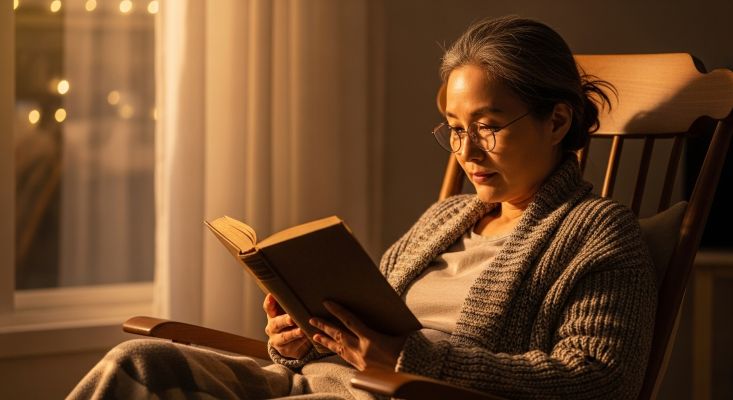 Golden hour with golden light