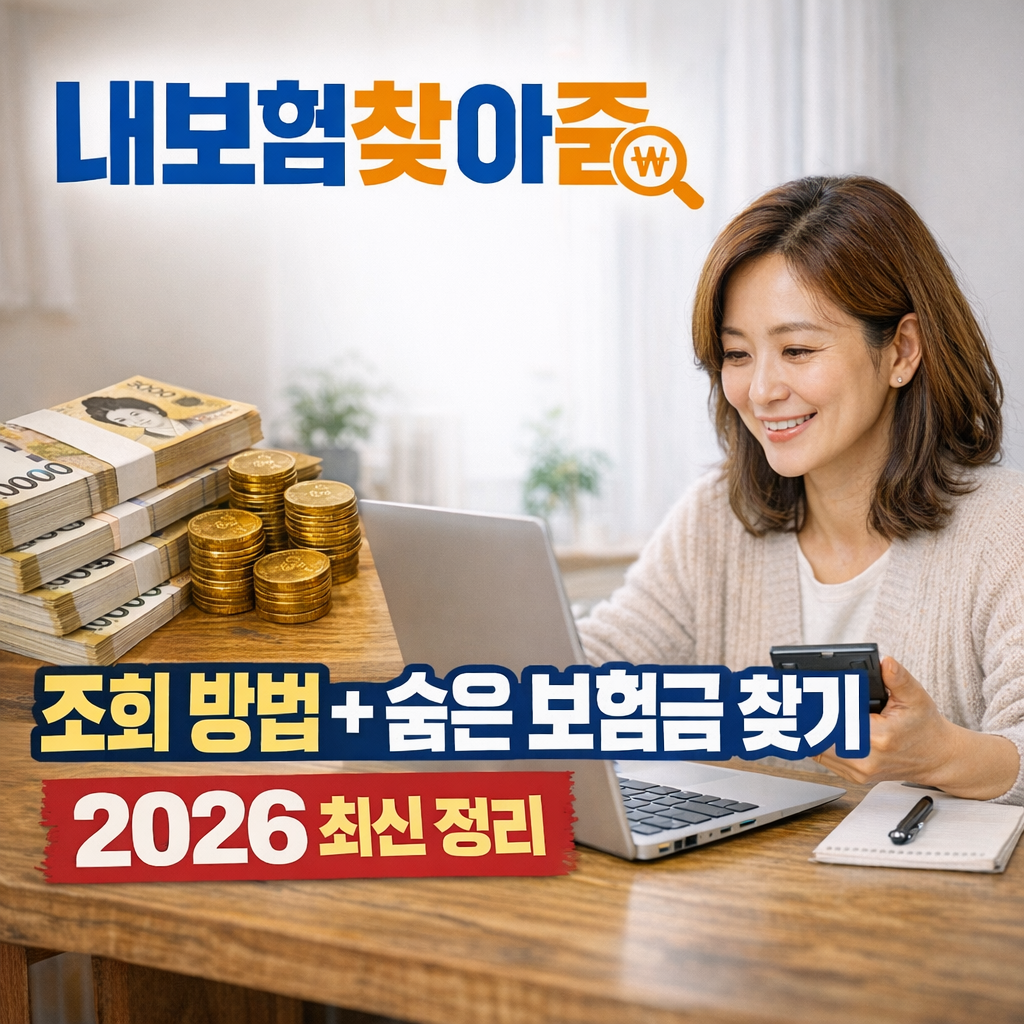 내보험찾아줌 조회 방법 + 숨은 보험금 찾기 2026 최신 정리