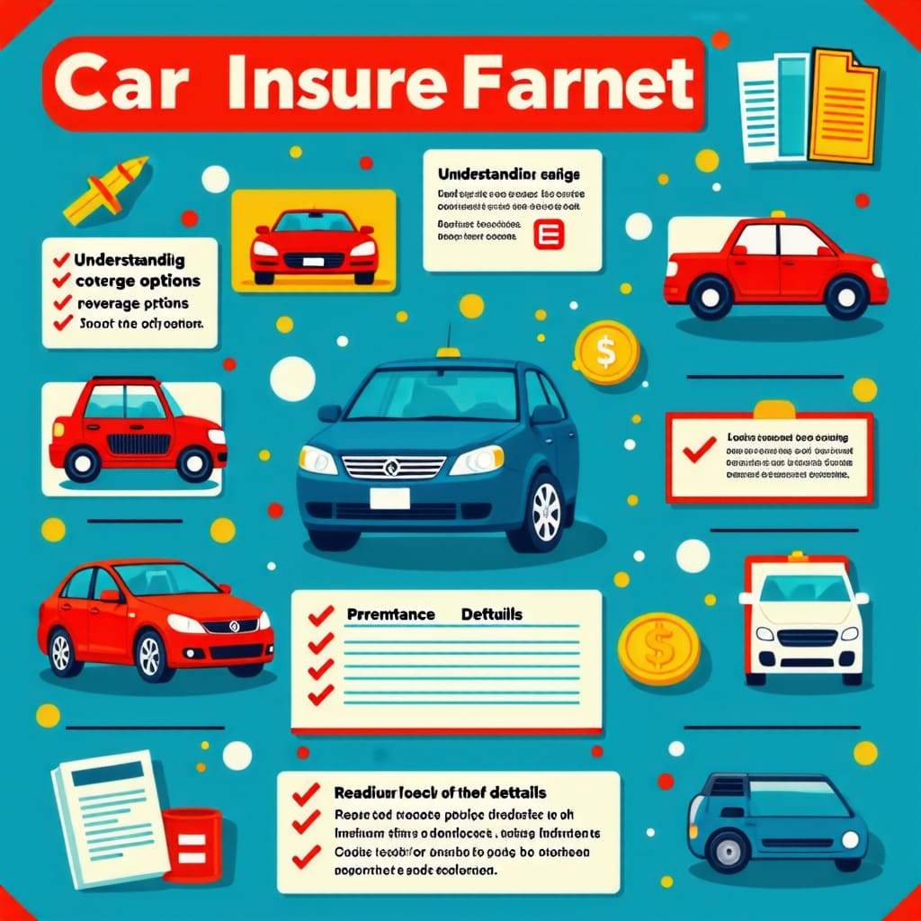 자동차 보험 가입 시 반드시 알아야 할 유의사항을 정리한 이미지.