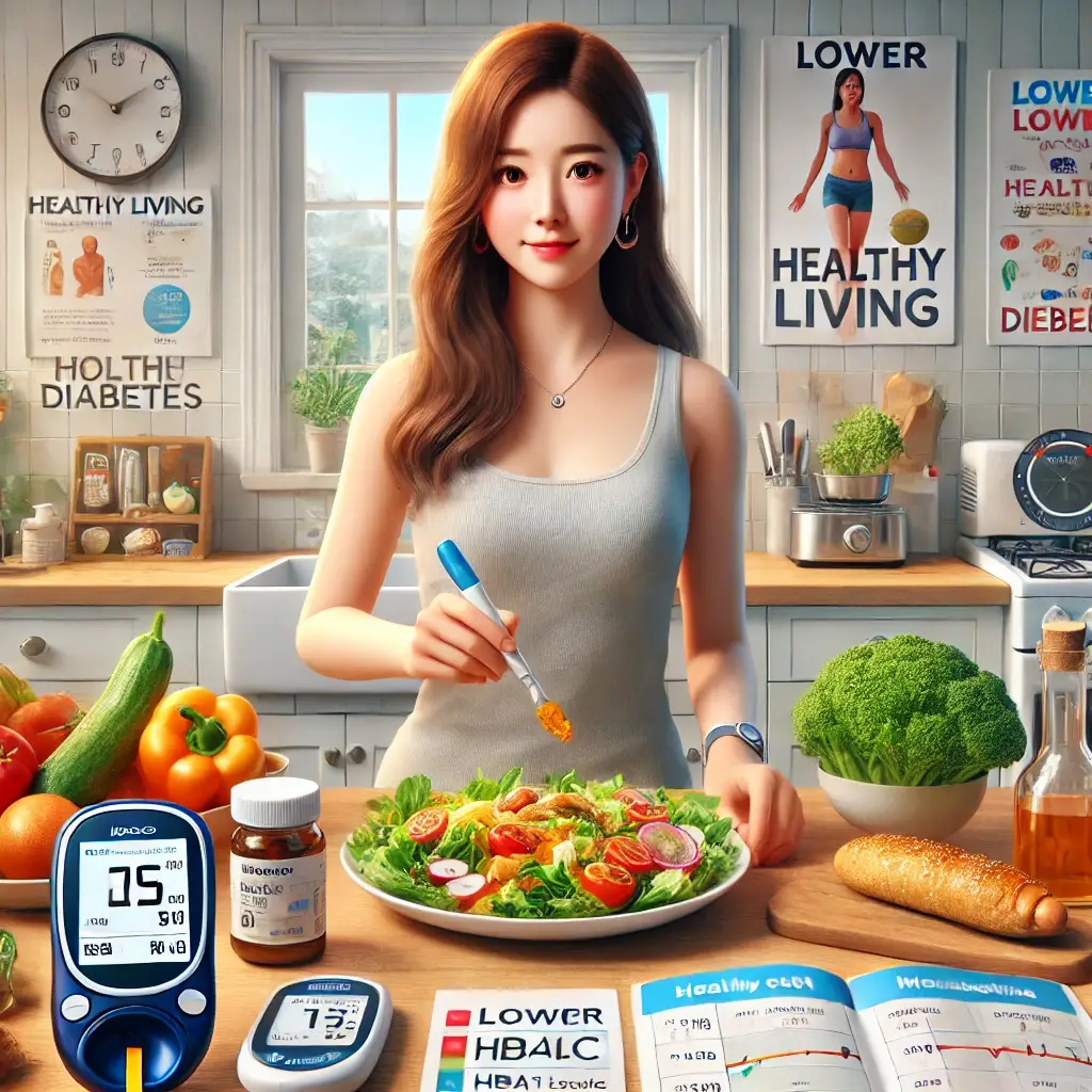 당화혈색소 낮추기 균형잡힌 식단 스트레스 관리