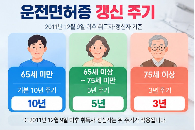 운전면허증 갱신 방법