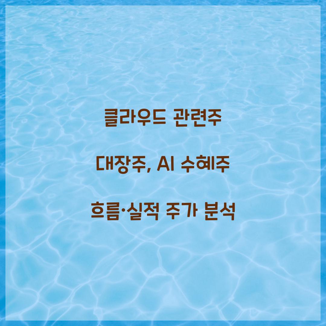 클라우드 관련주 대장주
