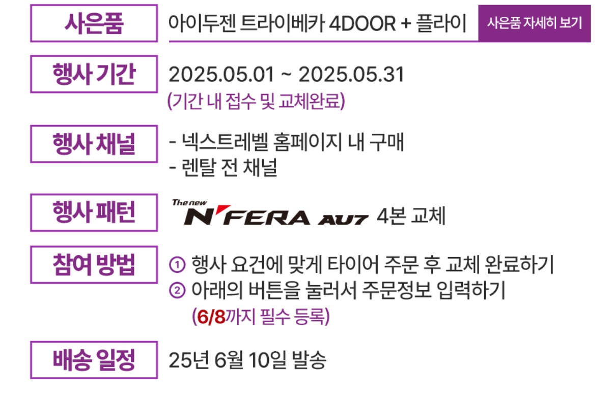 넥센 타이어 렌탈 싼타페 DM 더프라임 장착 후기