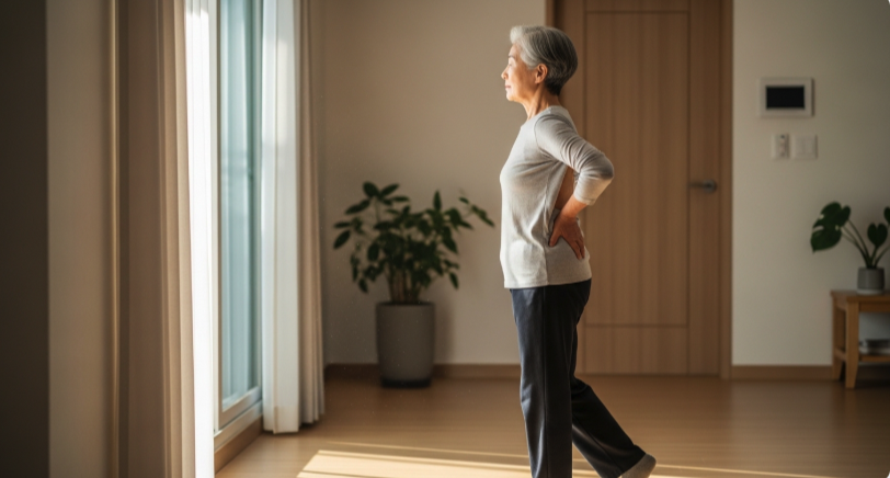 등근육 중요 자세 유지 모습