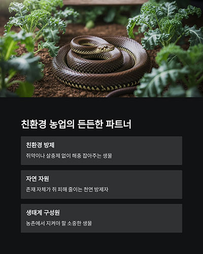 생태적 가치: 천적 없는 농촌 해충 방제자