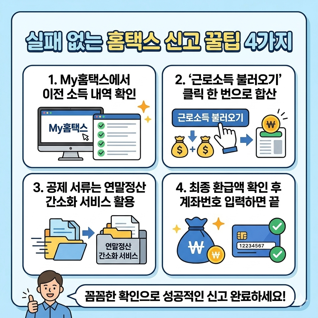 홈택스 신고 꿀팁 4가지