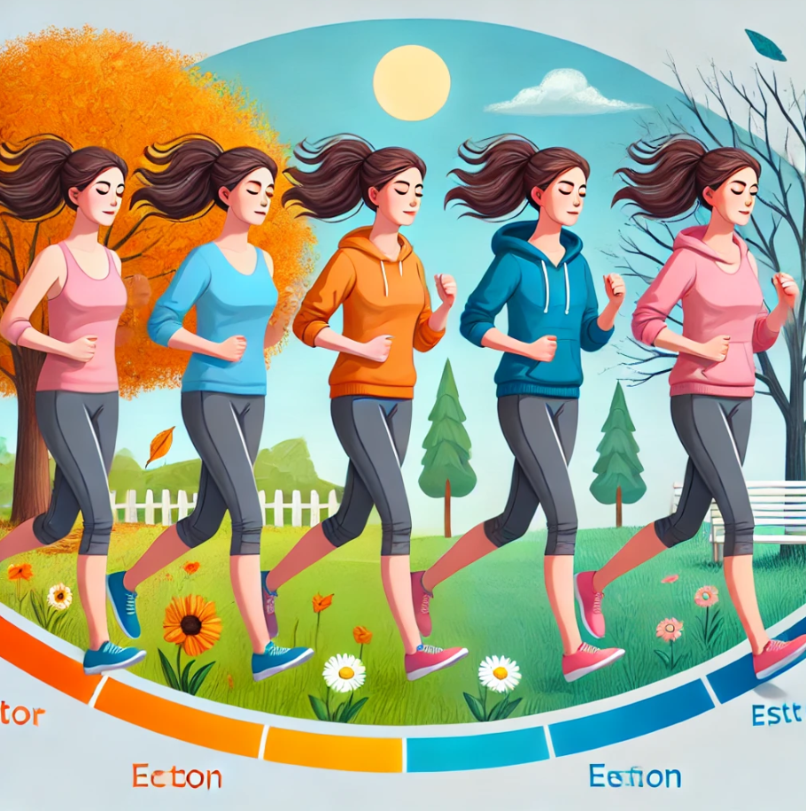 러닝 중 생리주기와 컨디션 관련 사진