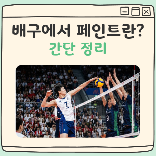 배구 페인트 뜻 대표 이미지