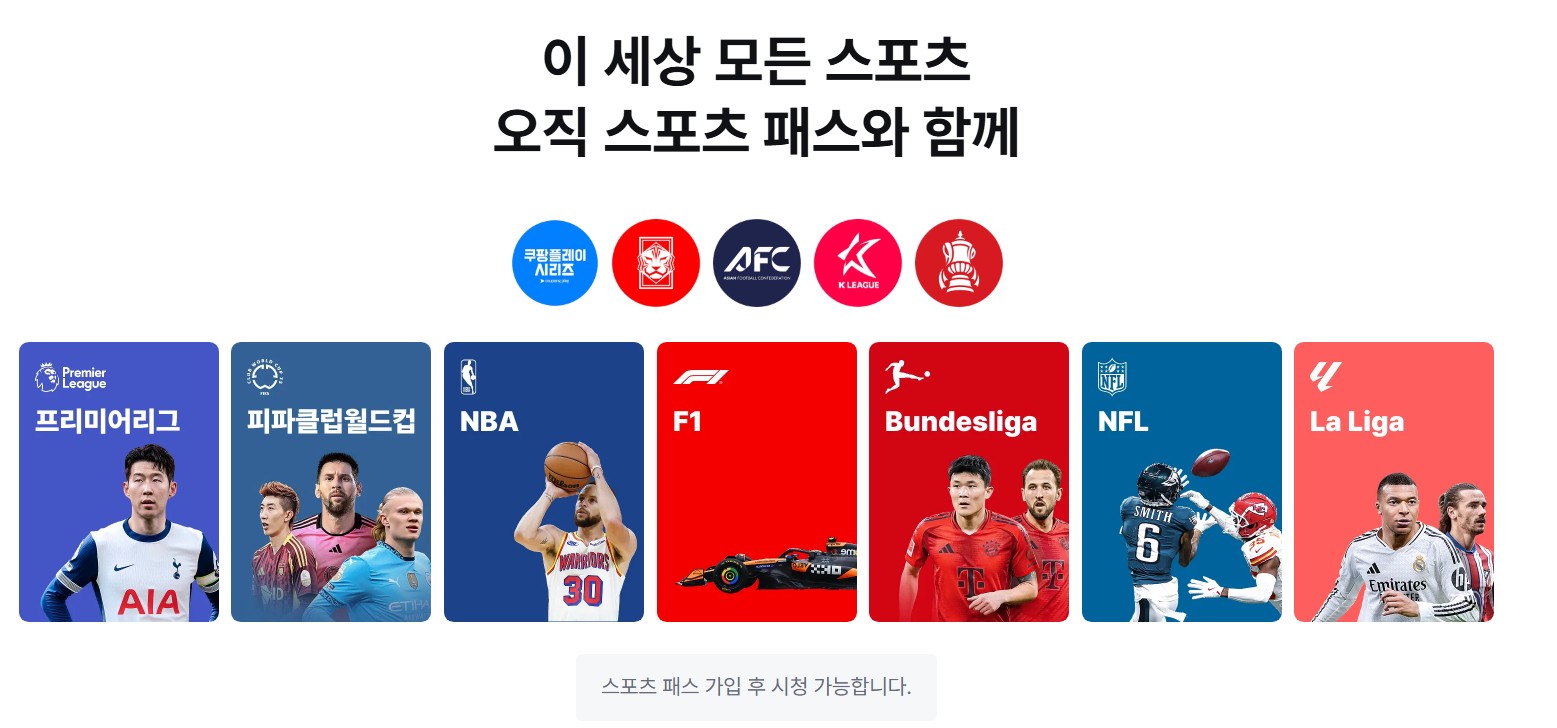 쿠팡플레이 축구