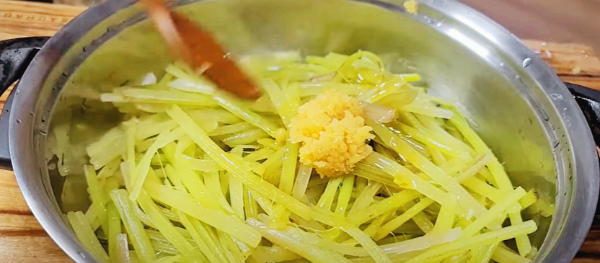 참치 마늘 들기름