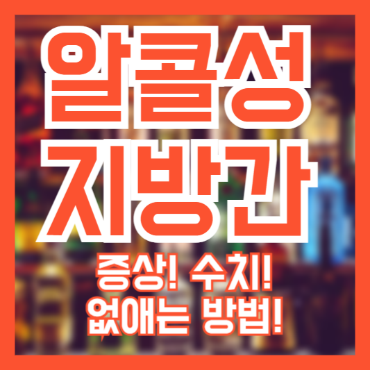알콜성 지방간 증상, 없애는 방법, 수치