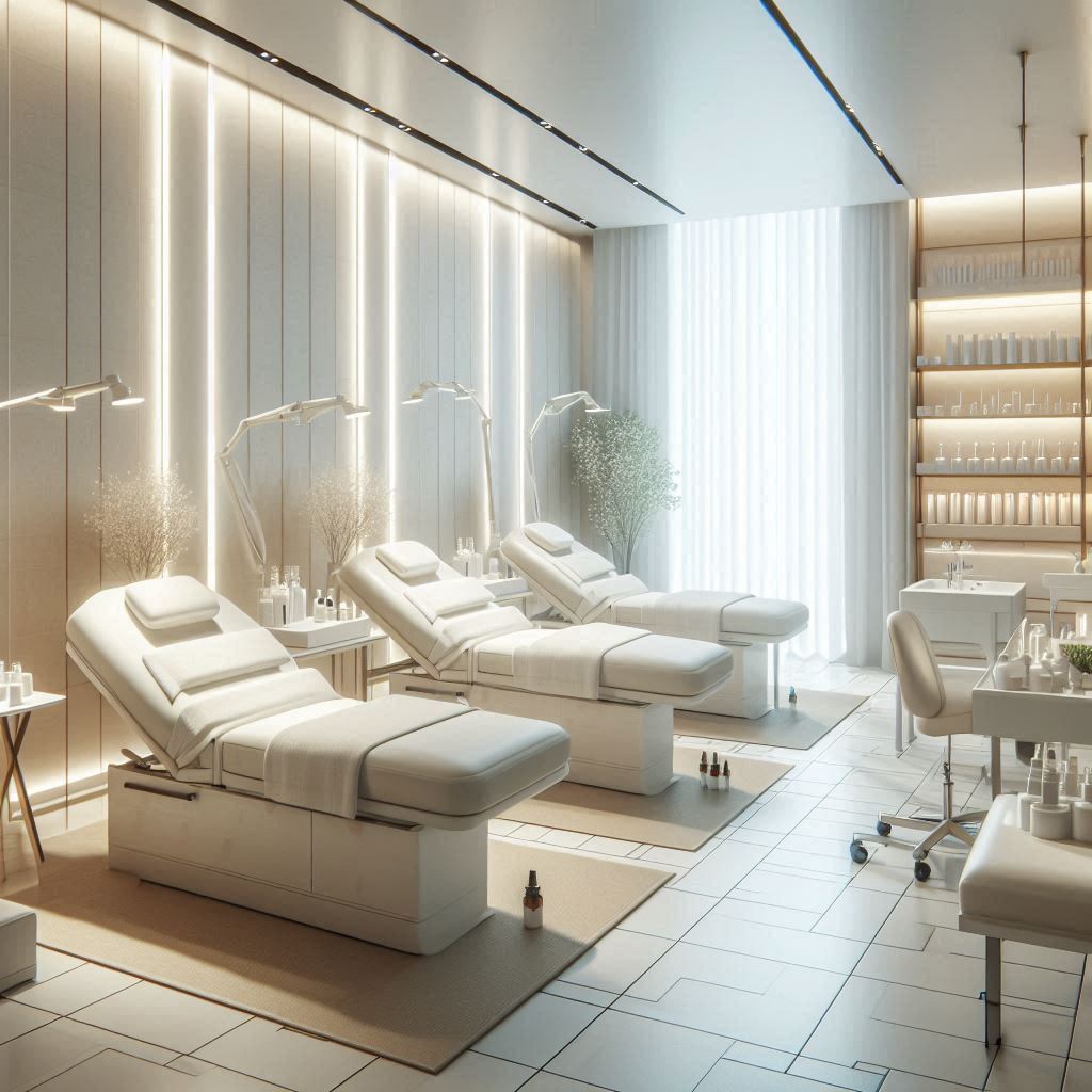 피부,체형관리 샵 배경