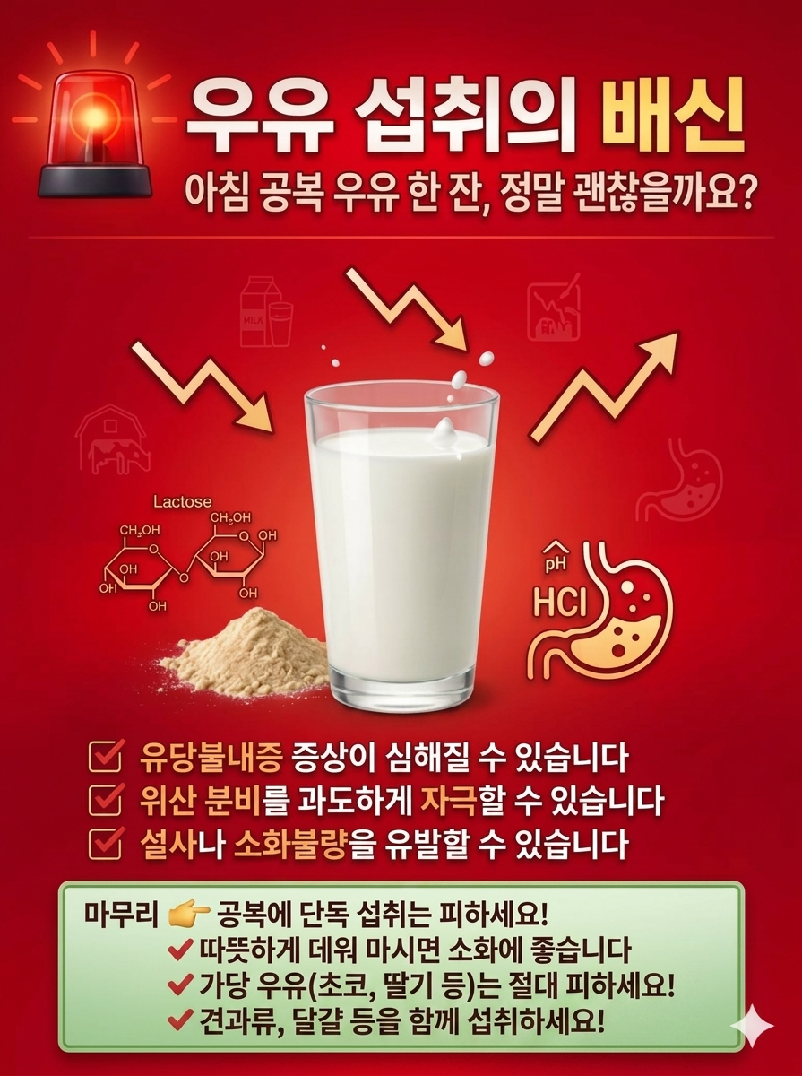 우유섭취의 배신 사진