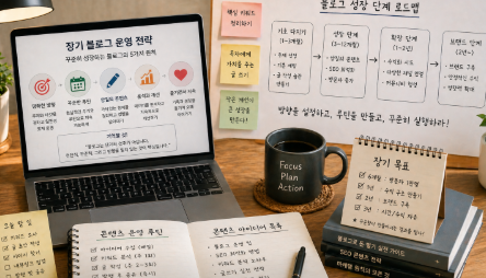 장기 블로그 운영 전략으로 지치지 않고 꾸준히 성장하는 방법과 현실적인 실천 가이드