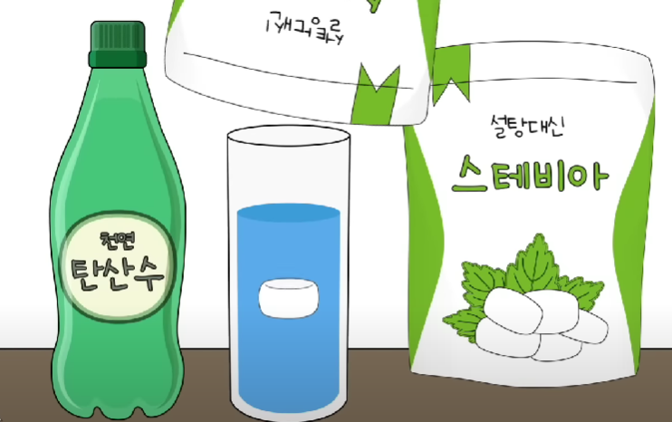 스테비아 탄산수 만드는 법