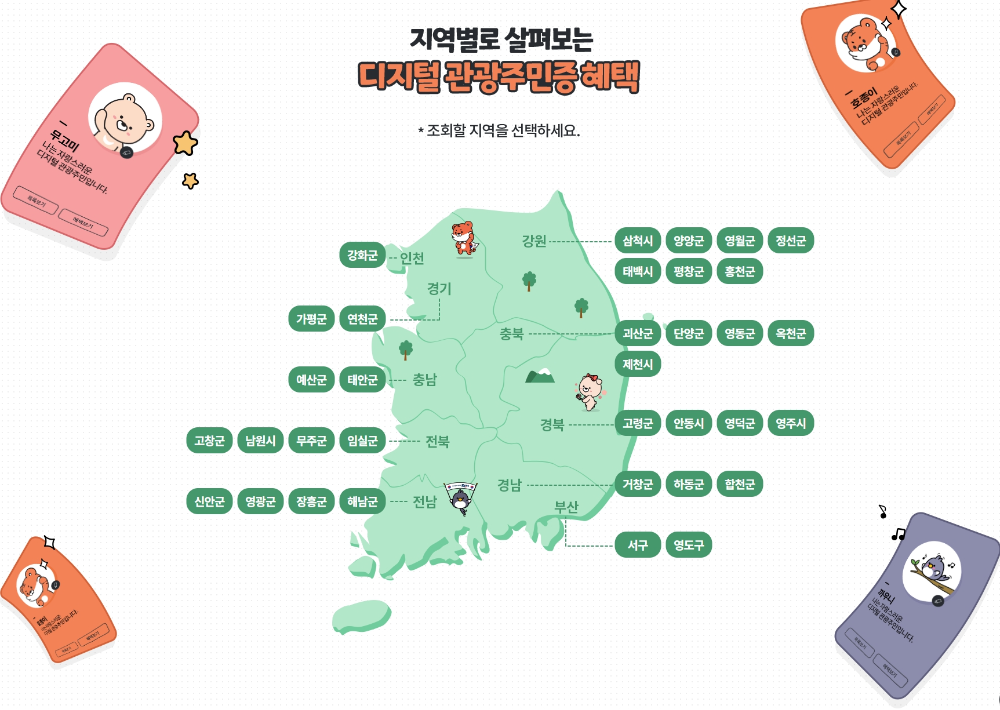 디지털 관광주민증 혜택