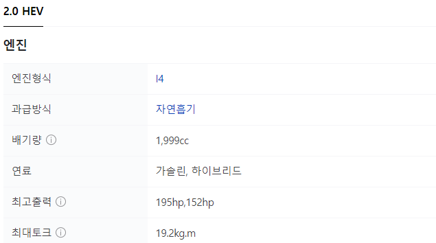 2024 k5 하이브리드 제원 모의견적 정보