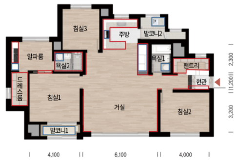 84A 평면도