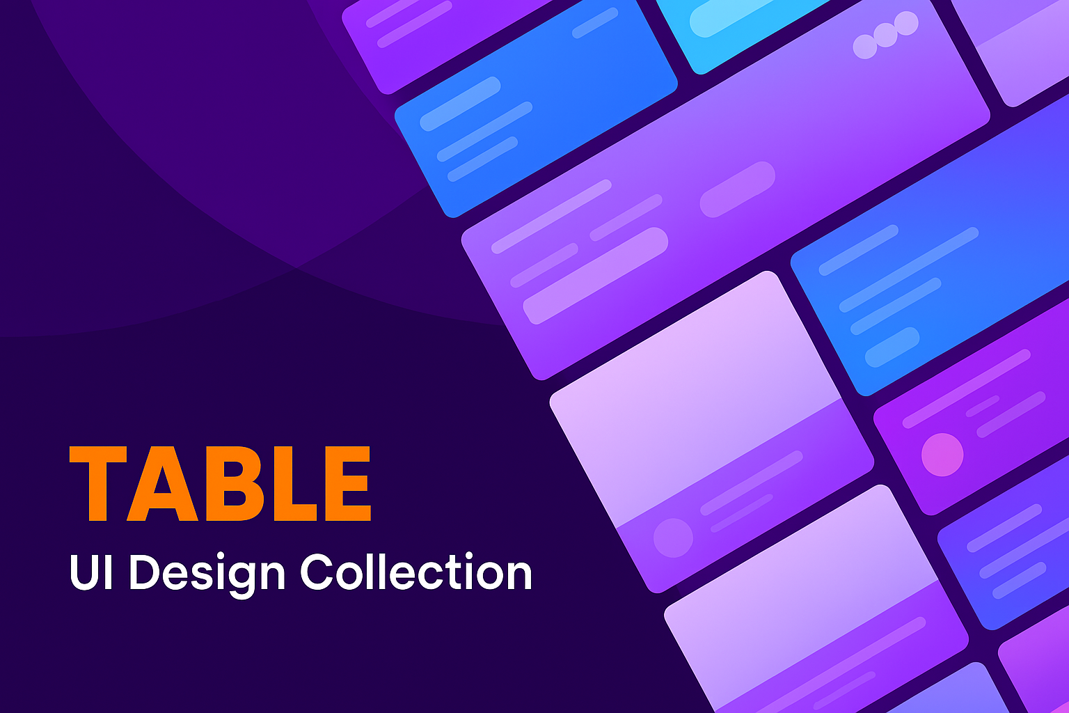 TABLE UI Design Collection