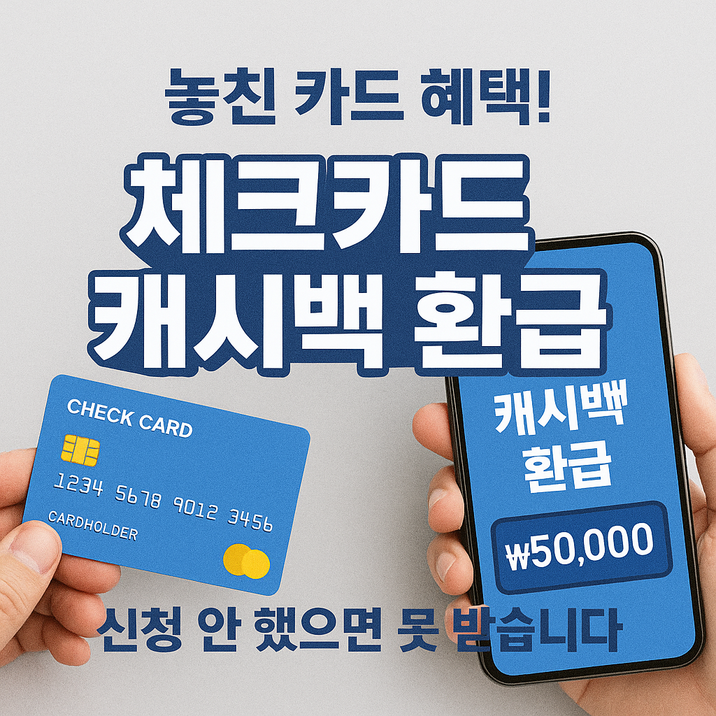 [6편] 몰라도 받는 돈 시리즈 - 돌려받지 못한 체크카드 캐시백 확인 방법