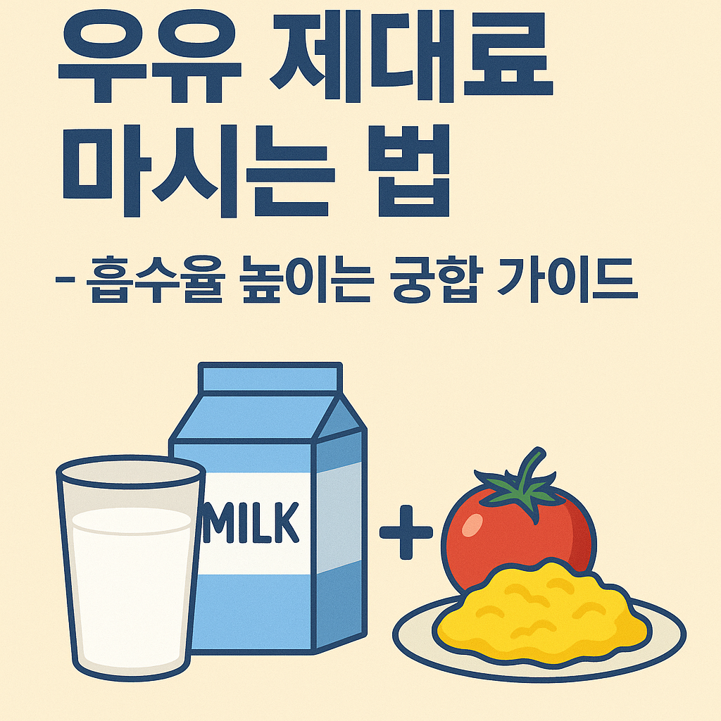 우유 제대로 마시는 법