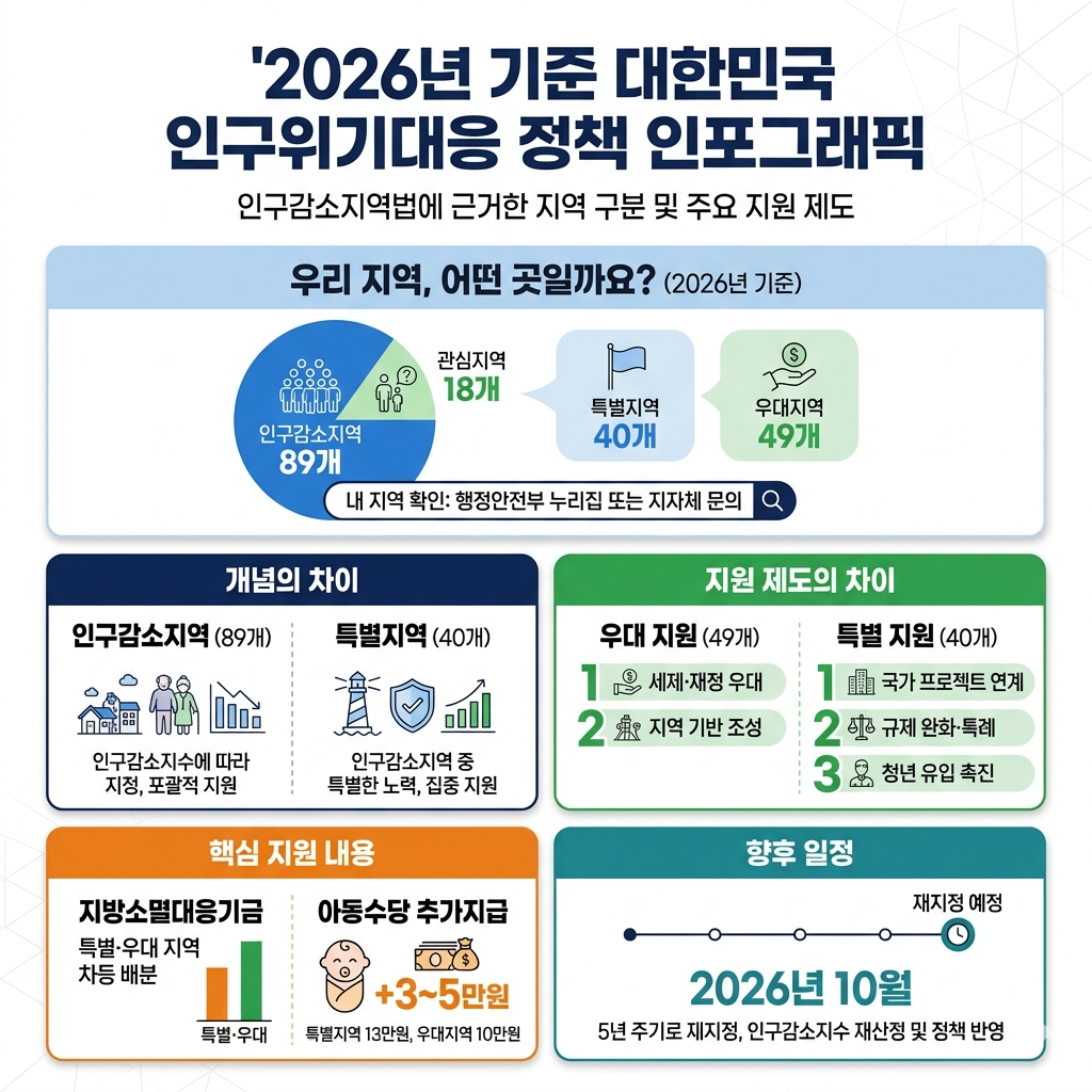 인구감소 특별지역 뜻과 대상 인포그래픽