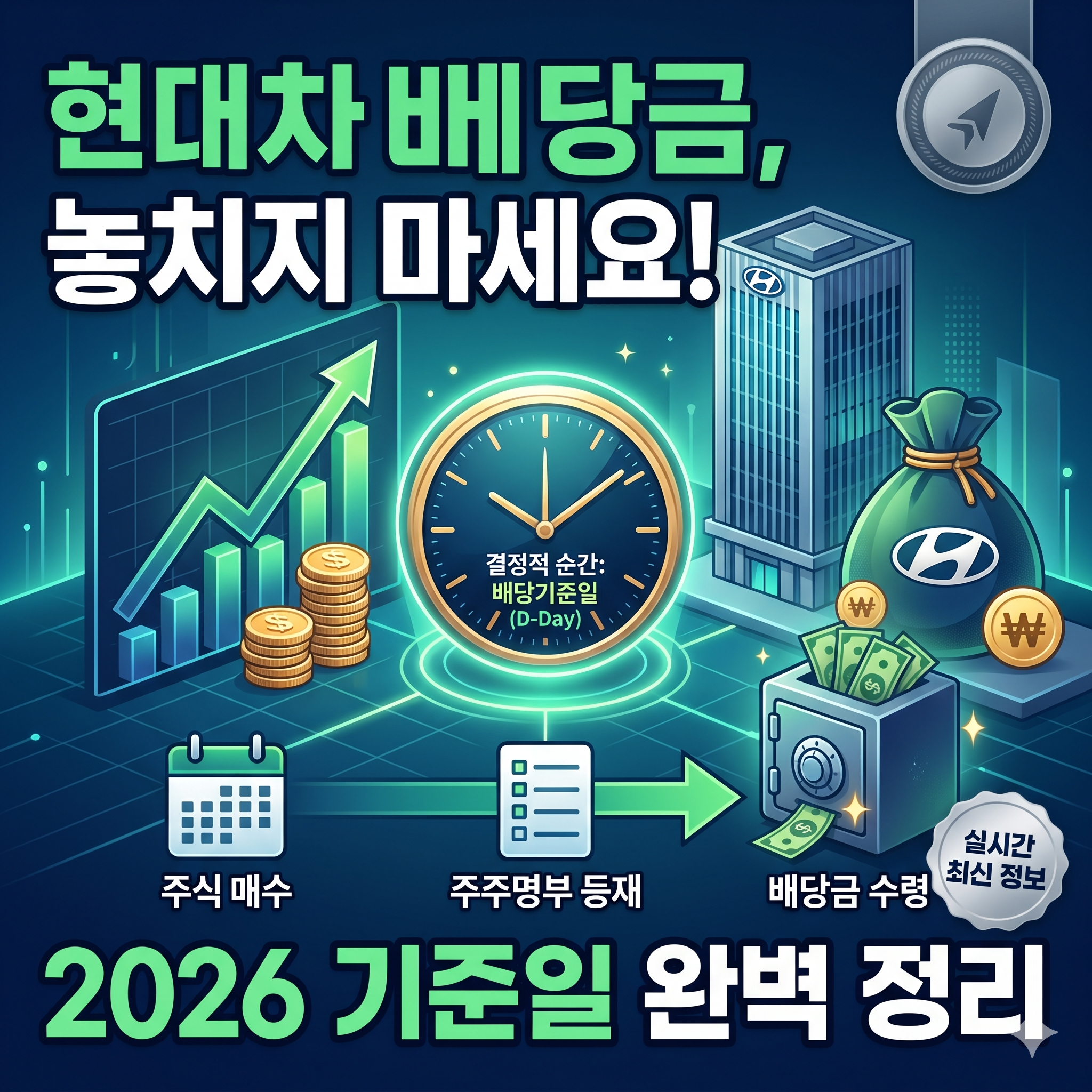 2026 현대차 배당금 기준일 예상금액 조회하기