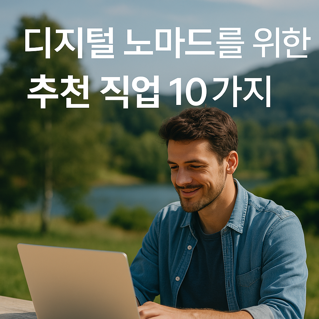 2025년 현재, 디지털 노마드로 활동하기에 유망한 직업 10가지를 소개합니다.
각 직업의 수입 구조, 필요한 역량, 그리고 준비 방법까지 간단하고 명확하게 정리해 드리며,
노마드 라이프스타일에 가장 잘 맞는 직업을 스스로 선택할 수 있도록 도와드립니다.
