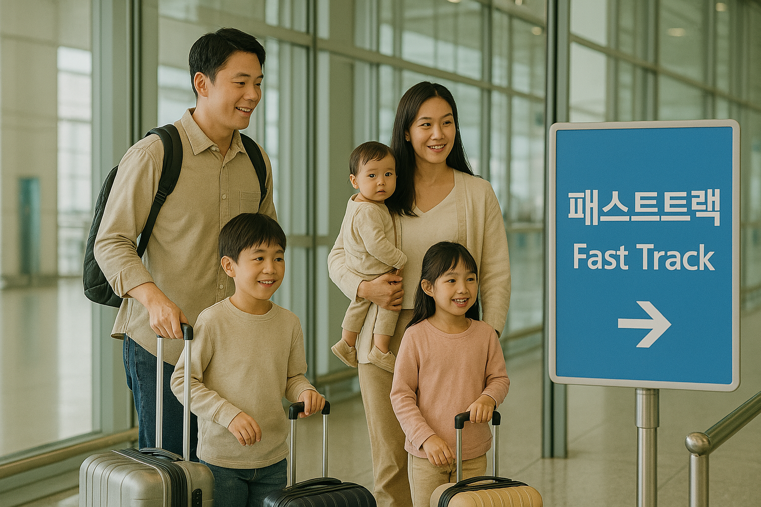 2025년 다자녀 공항 혜택 총정리! 인천공항 패스트트랙, 짐 배송 할인까지
