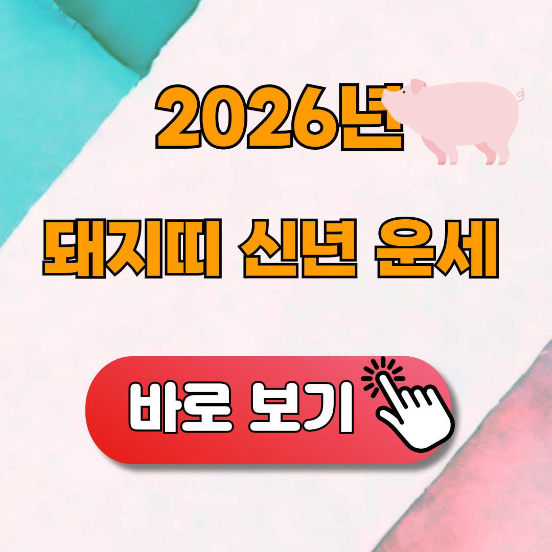 2026 돼지띠 신년운세 무료보기