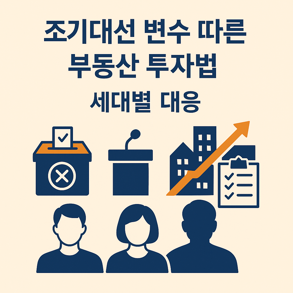 조기대선 변수에 따른 세대별 부동산 투자법