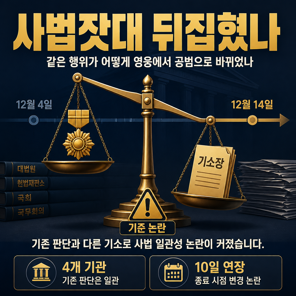 사법잣대 뒤집혔나
