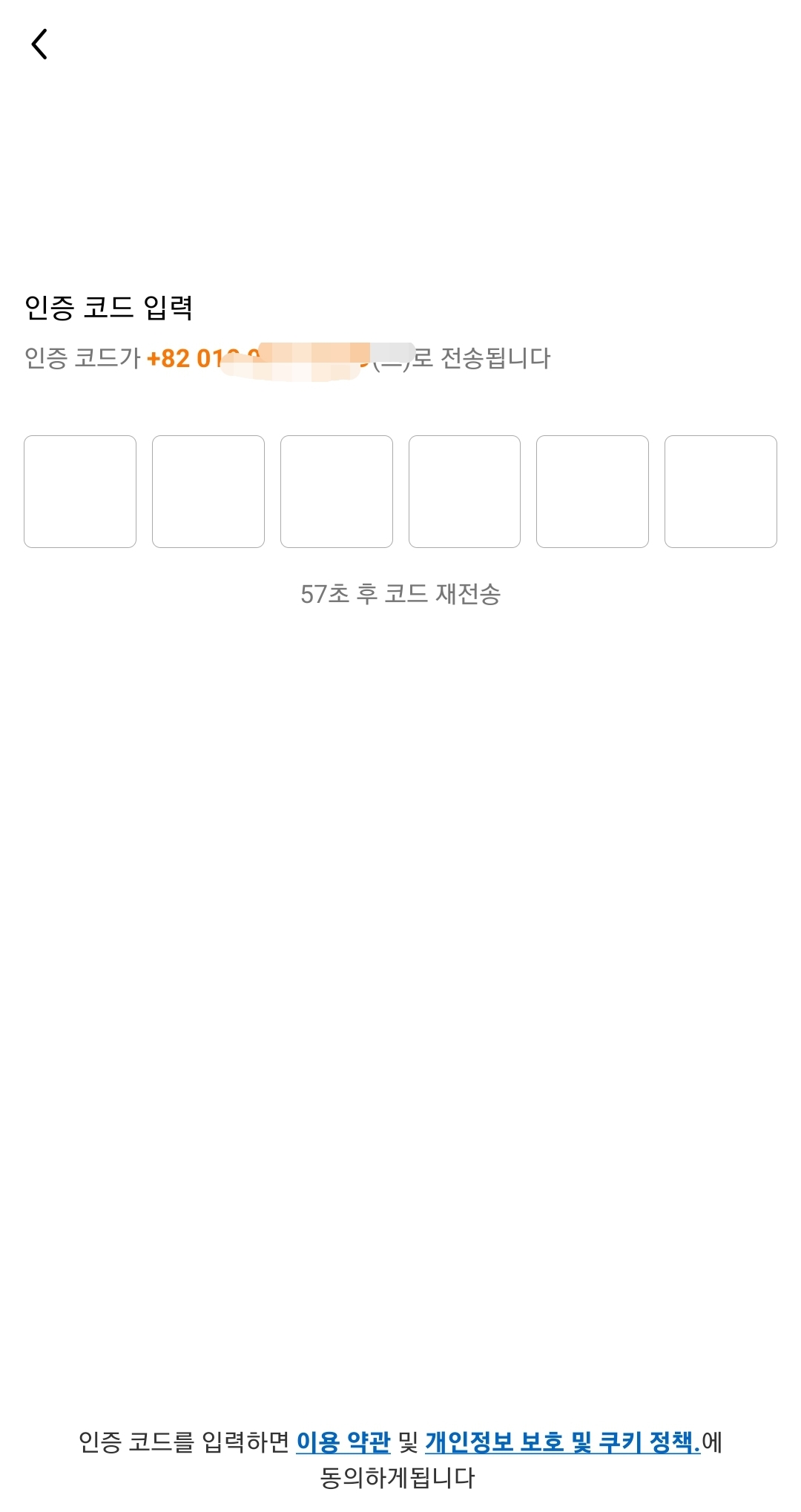 테무 쇼핑 인증 번호 이미지