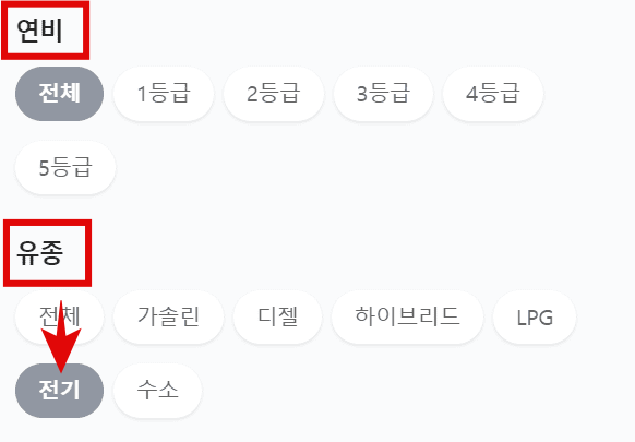 연비등급-자동차유종-글자