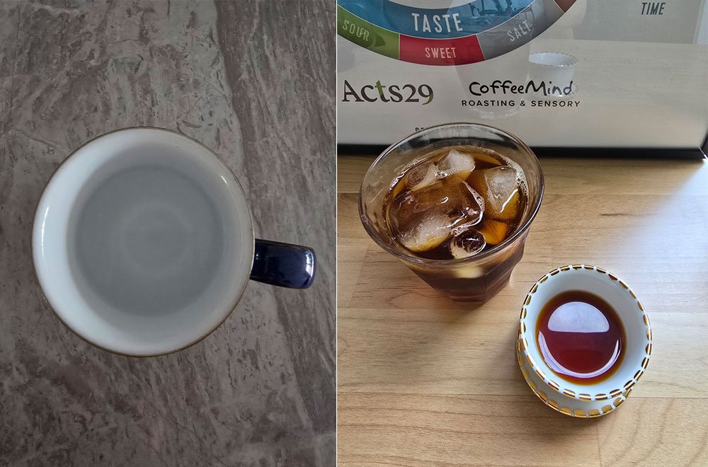 따뜻한 물 한잔, 브루잉 커피