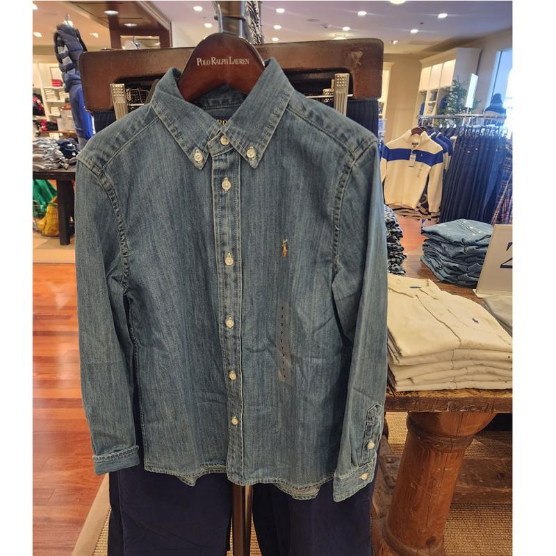 폴로 보이즈 데님셔츠 Boys Cotton Chambray Shirt