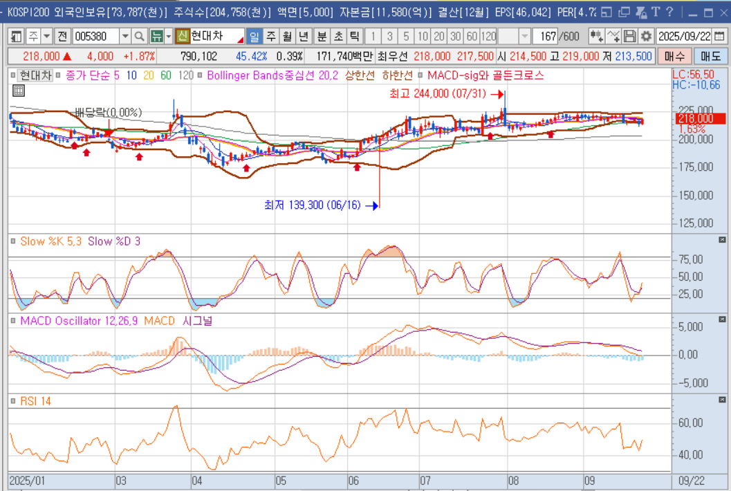 현대차-주가차트
