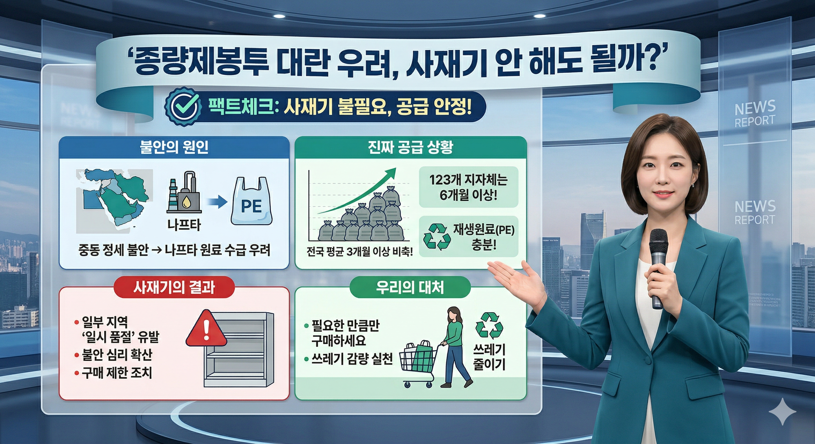 종량제봉투 대란 사재기