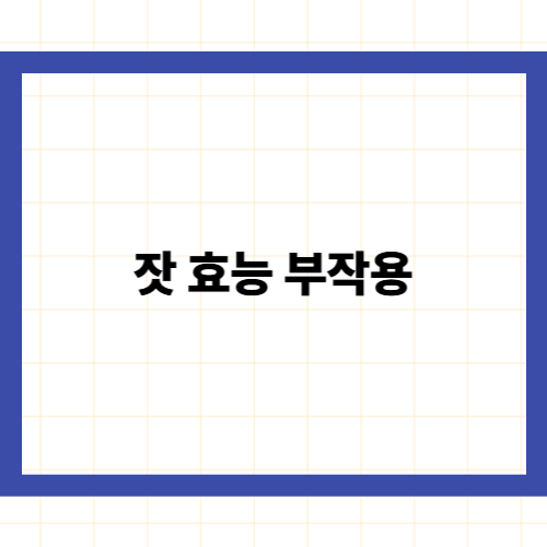 잣 효능 부작용