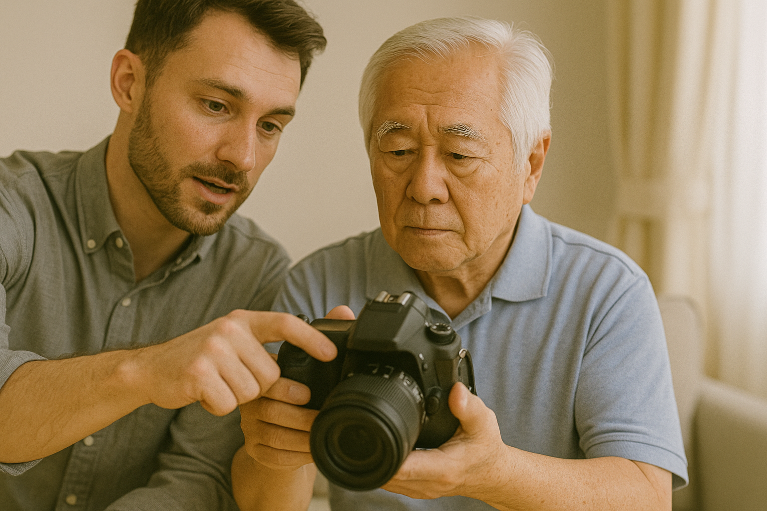 카메라 배우는 어르신