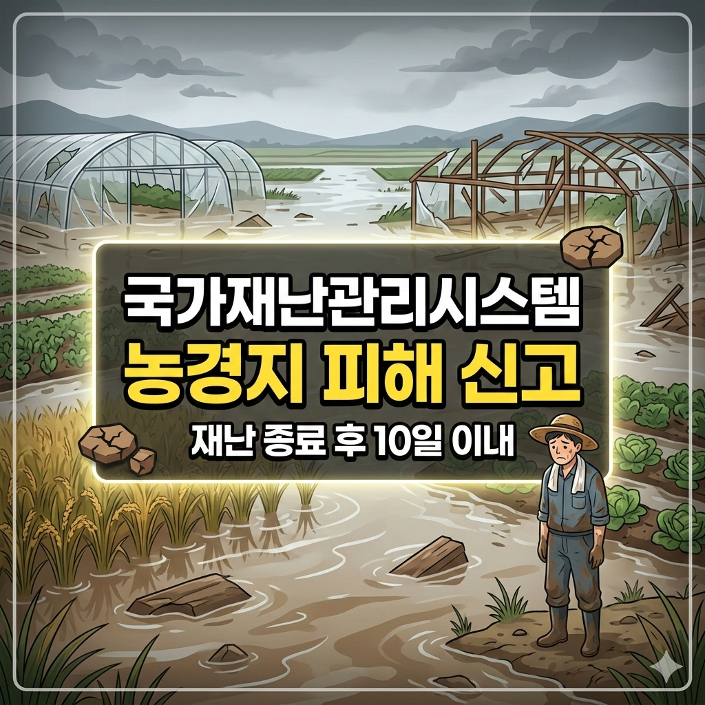 국가재난관리시스템 농경지 피해 신고 10일 내 방법
