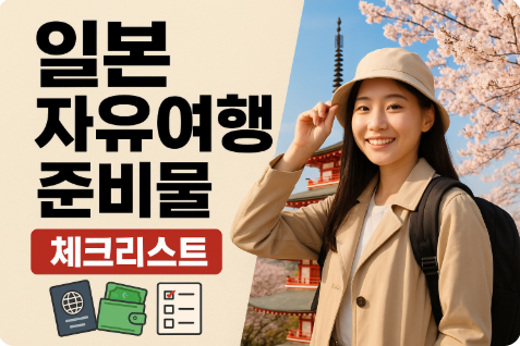 일본 자유여행 준비물