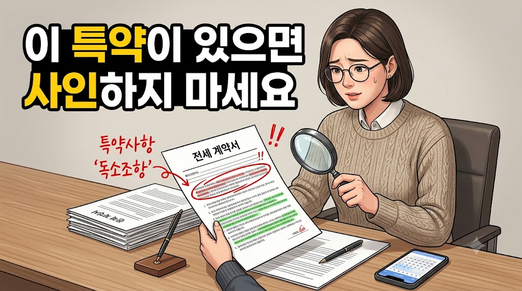 전세 계약서 독소조항 확인법 - 임차인에게 불리한 특약 사항 유형과 계약 전 체크리스트