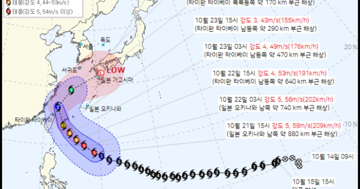 태풍 경로 현재 위치