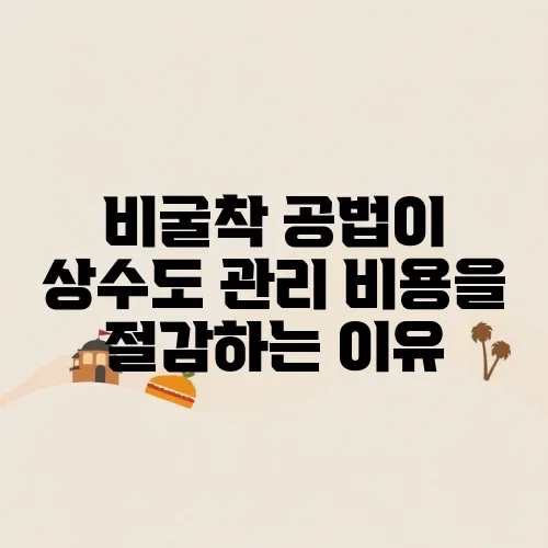 비굴착 공법이 상수도 관리 비용을 절감하는 이유