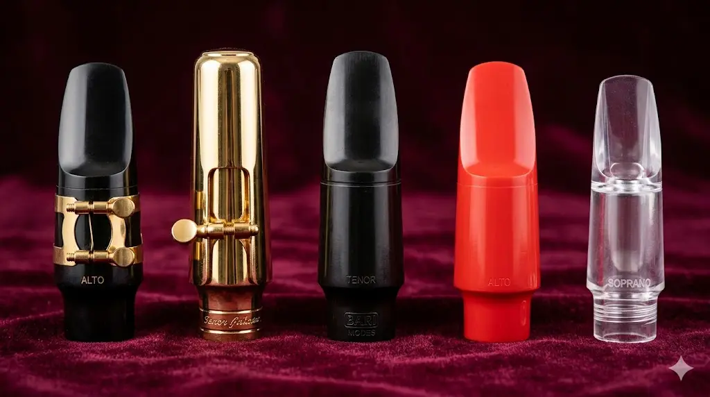 알토 테너 색소폰 마우스피스 재질 메탈 하드러버 차이점